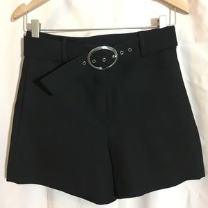 Zara double crepe shorts